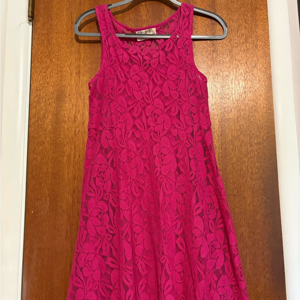 Free People Pink Sleeveless Scoop Neck Sundress